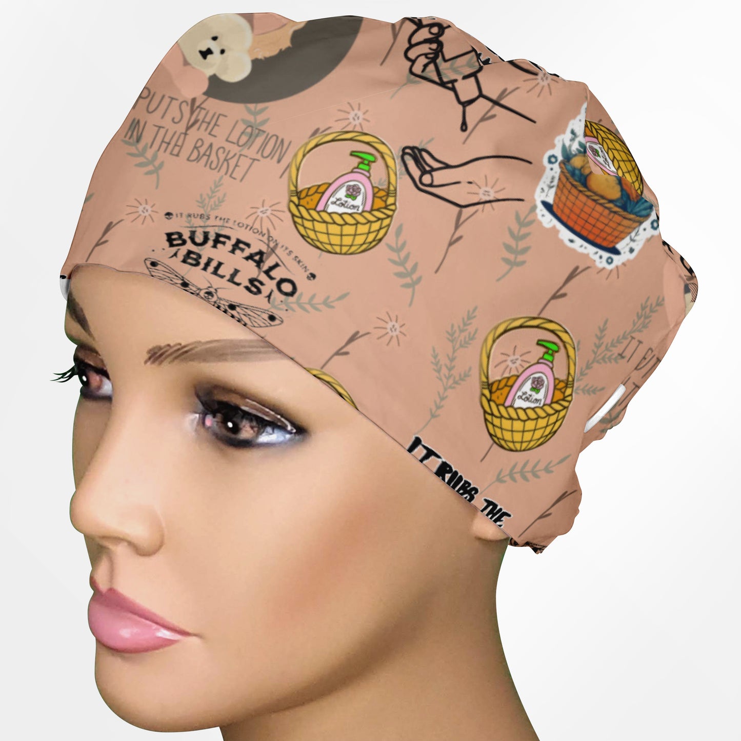 It Rubs The Lotion Low-Tie Surgeon Scrub Cap
