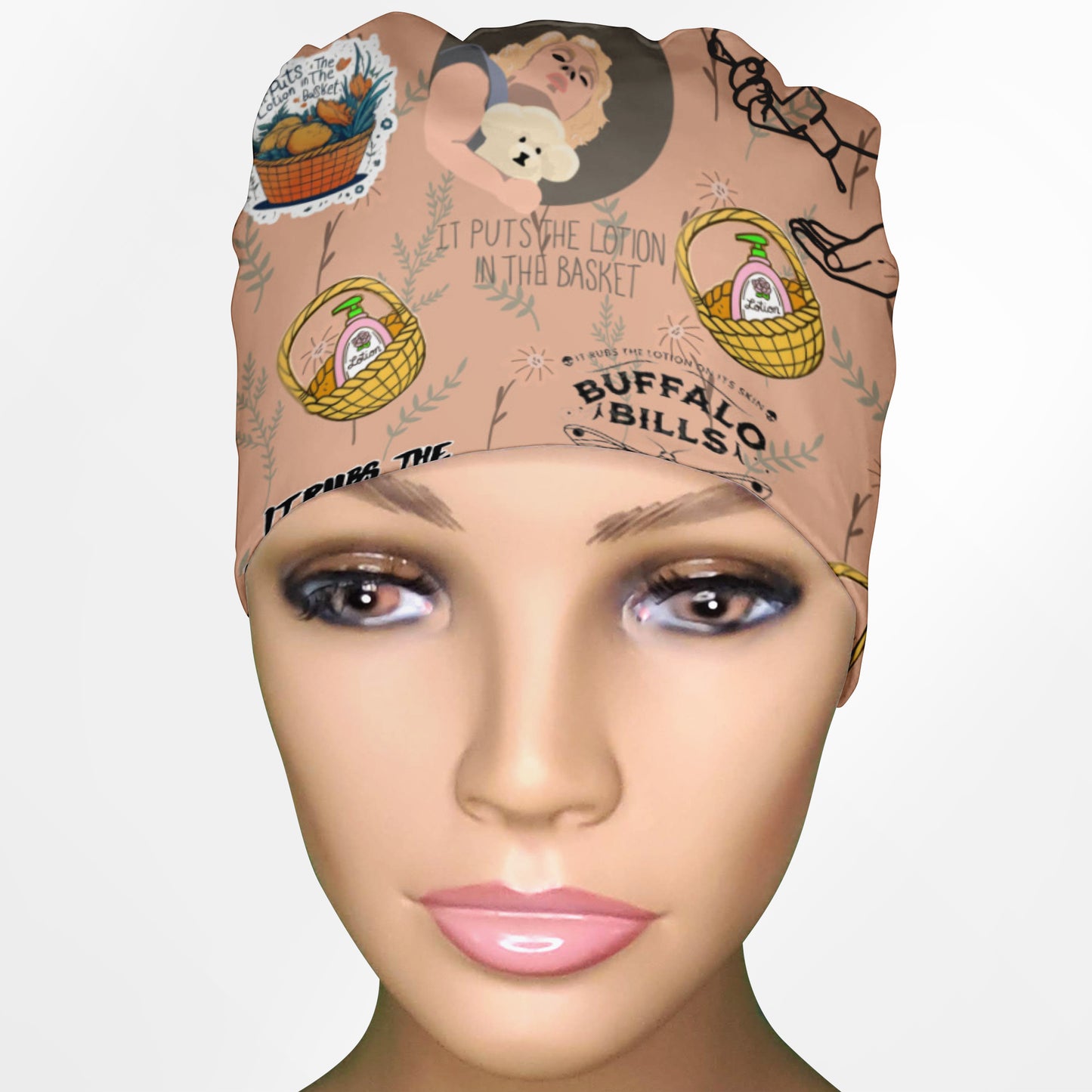 It Rubs The Lotion Low-Tie Surgeon Scrub Cap