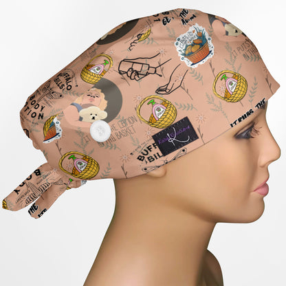 It Rubs The Lotion Low-Tie Surgeon Scrub Cap