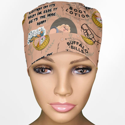 It Rubs The Lotion Ponytail Scrub Cap