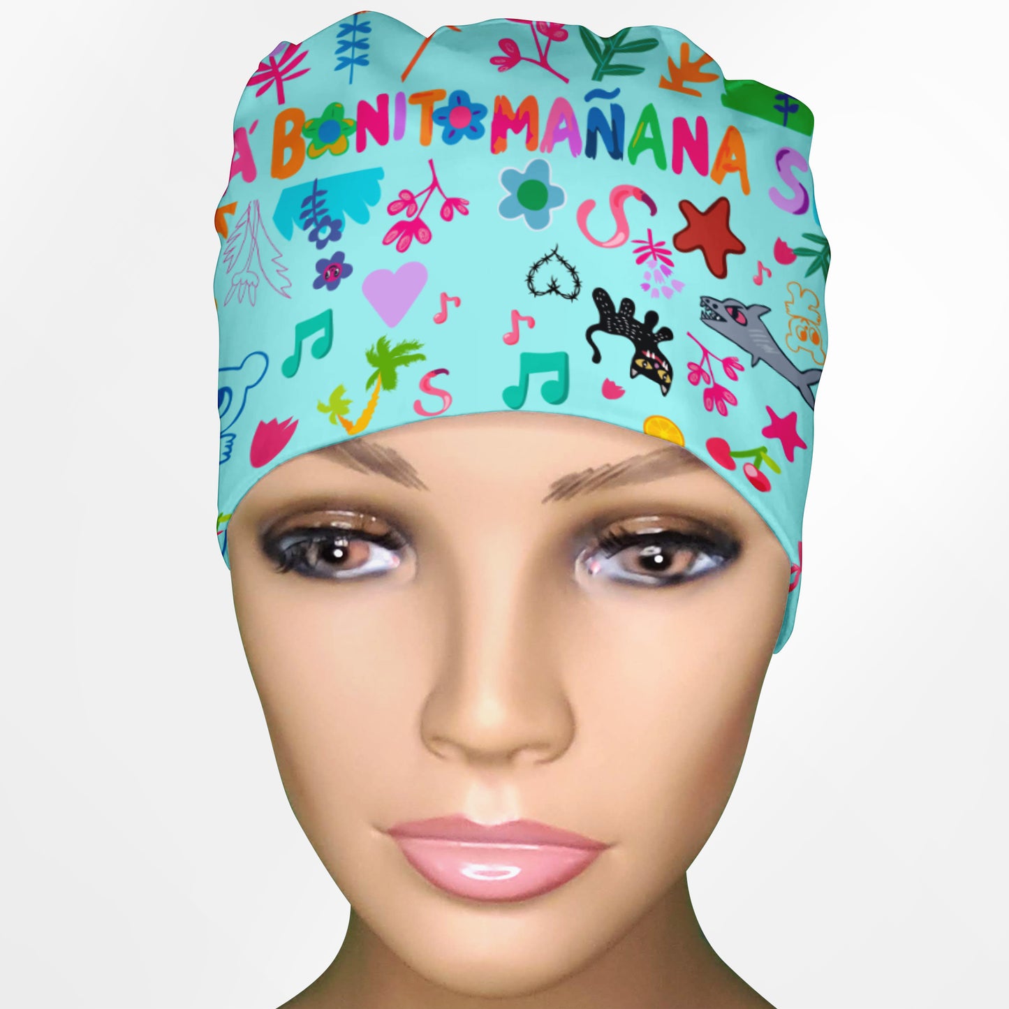 Karol G Art Low-Tie Surgeon Scrub Cap