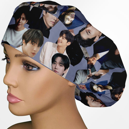 K-Drama Heartthrobs Bouffant Scrub Cap