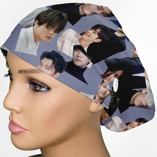 K-Drama Heartthrobs Euro Scrub Cap