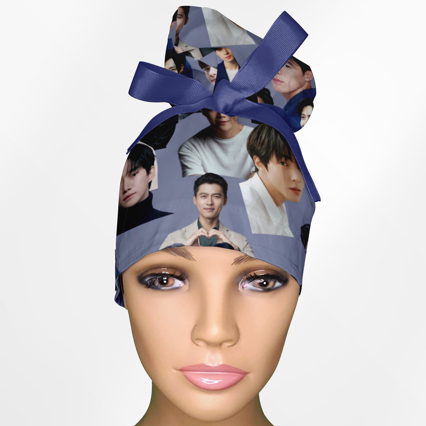 K-Drama Heartthrobs High-Bun Ponytail Scrub Cap