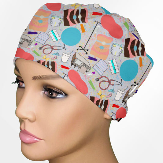 Labor And Delivery Low-Tie Surgeon Scrub Cap