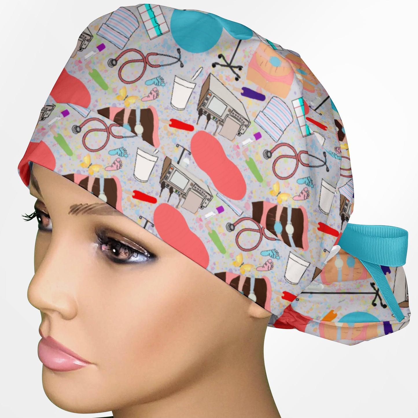 Labor And Delivery Ponytail Scrub Cap