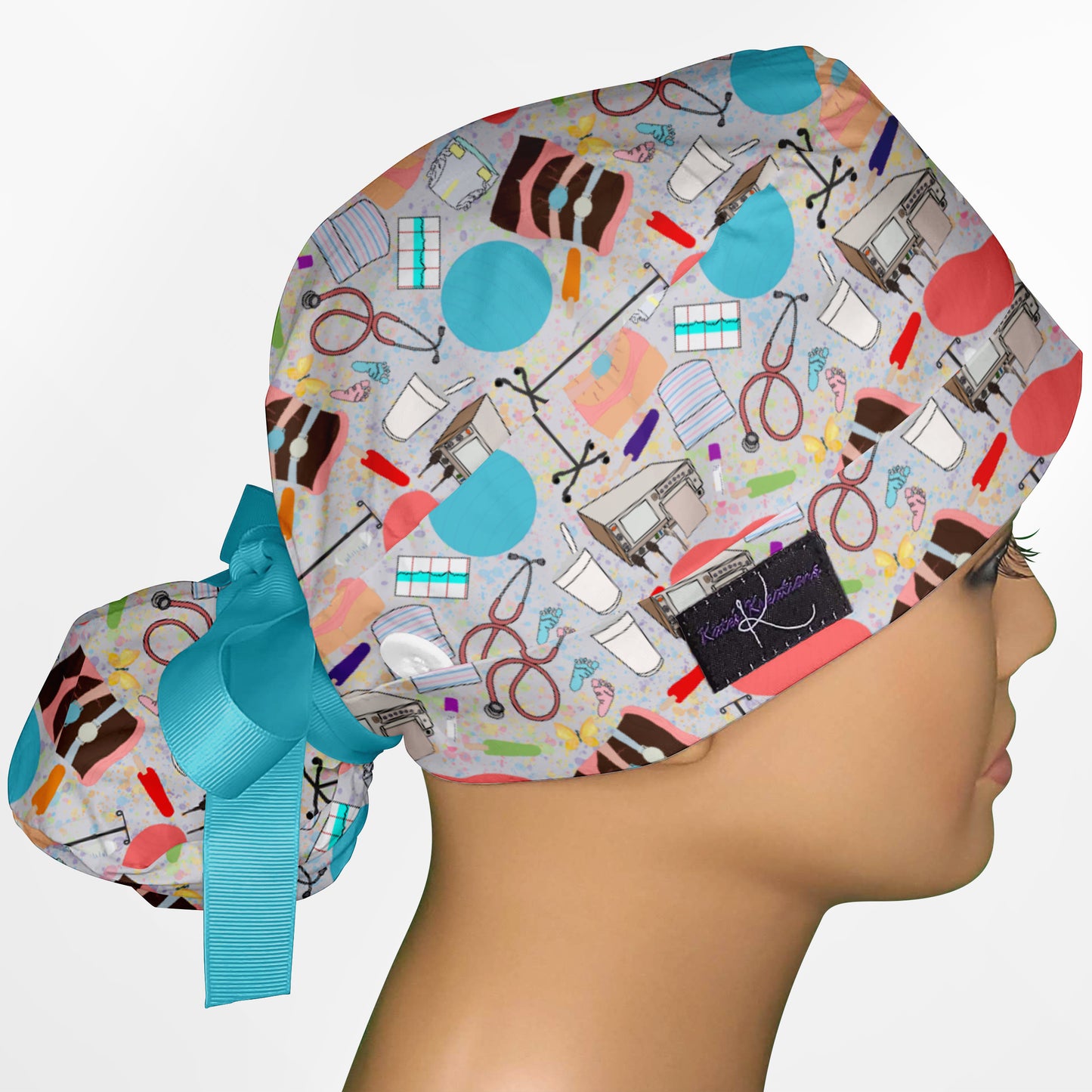 Labor And Delivery Ponytail Scrub Cap