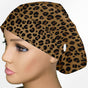 Leopard Print Euro Scrub Cap