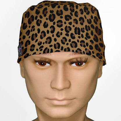 Leopard Print Surgeon Scrub Cap