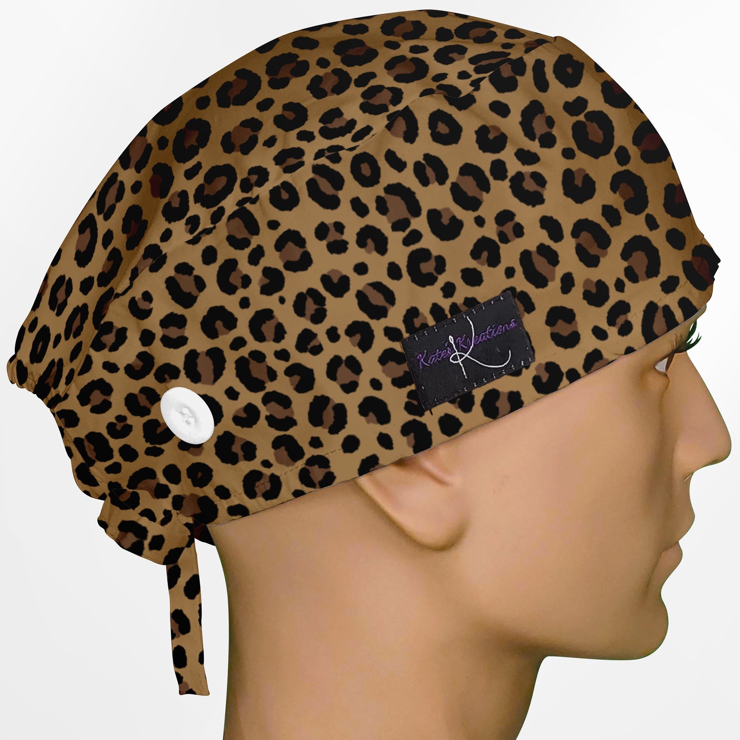 Leopard Print Surgeon Scrub Cap