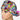 Lisa Frank Sketch Ponytail Scrub Cap