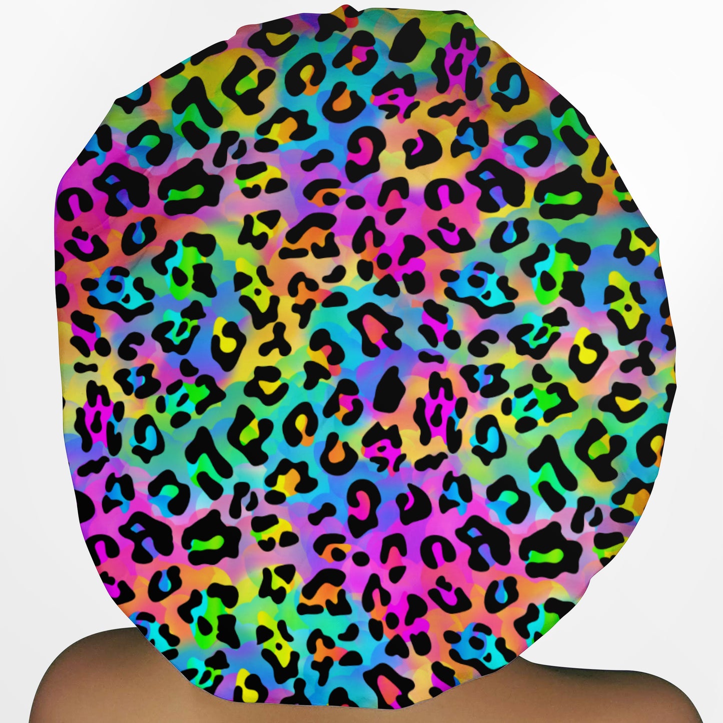 Lisa Leopard Bouffant Scrub Cap