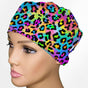Lisa Leopard Low-Tie Surgeon Scrub Cap