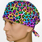 Lisa Leopard Surgeon Scrub Cap
