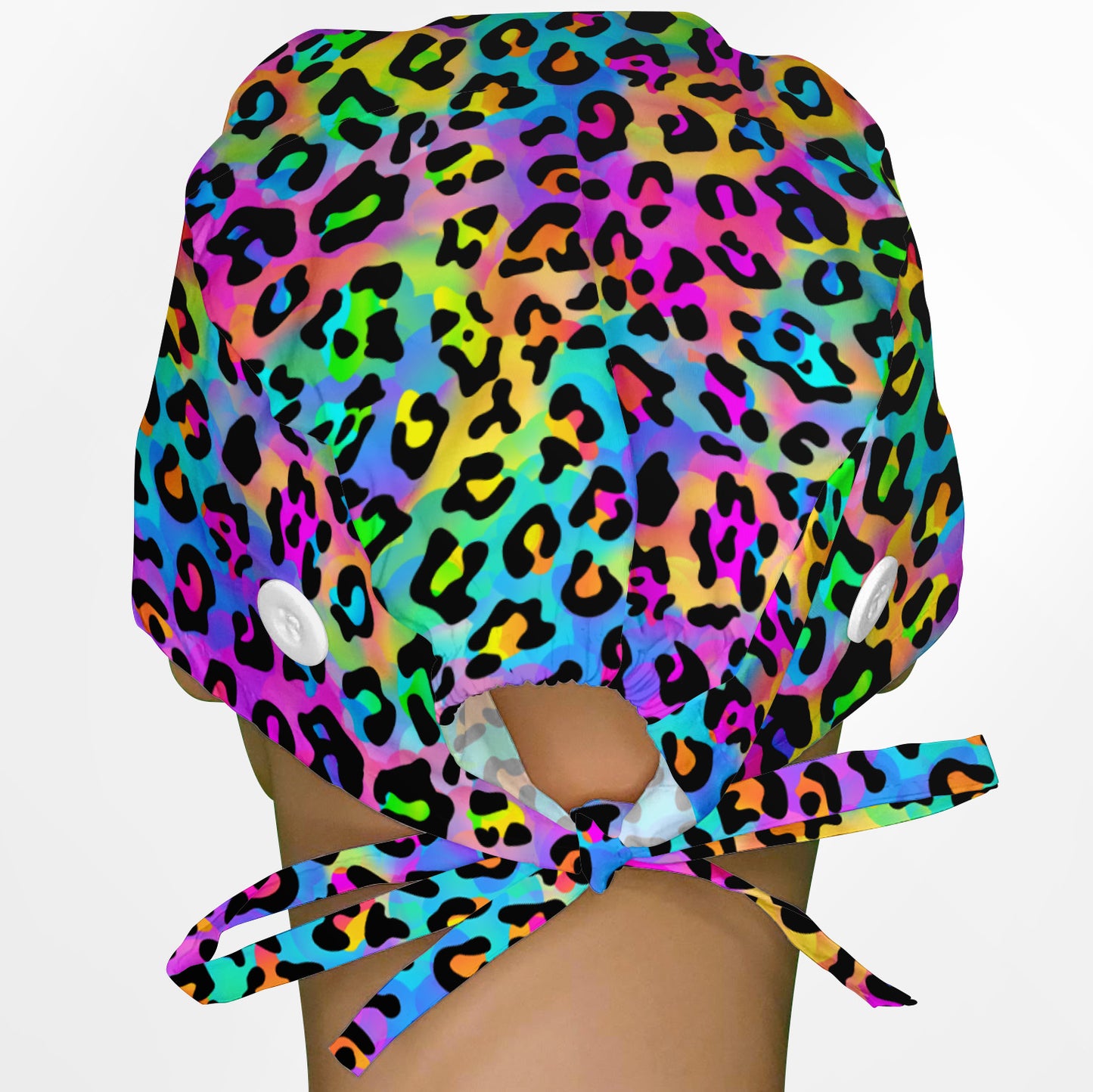 Lisa Leopard Surgeon Scrub Cap