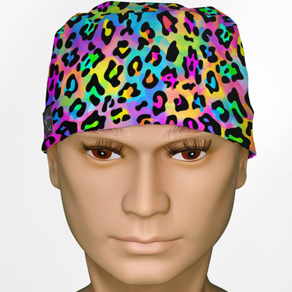 Lisa Leopard Surgeon Scrub Cap