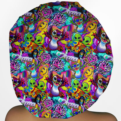 Aloha in Technicolor Bouffant Scrub Cap