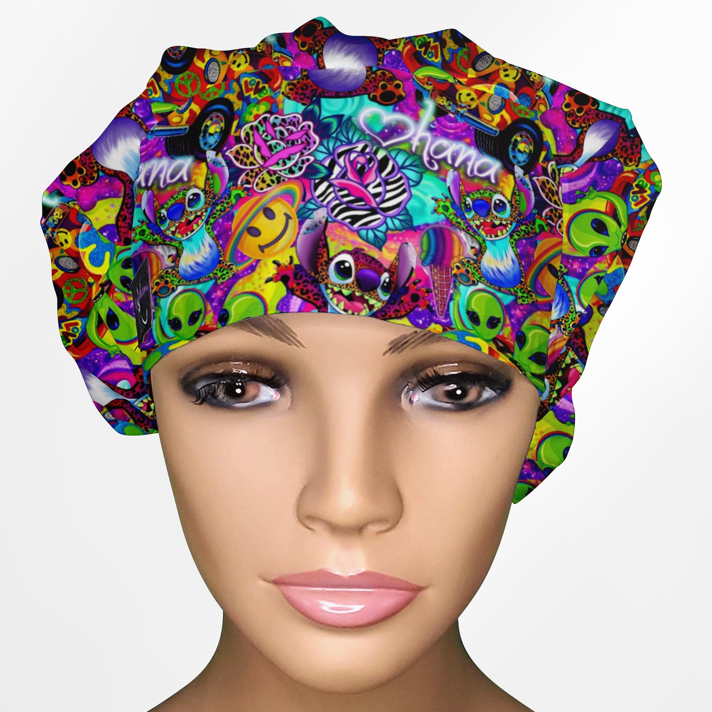 Aloha in Technicolor Bouffant Scrub Cap