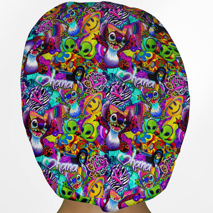 Aloha in Technicolor Euro Scrub Cap