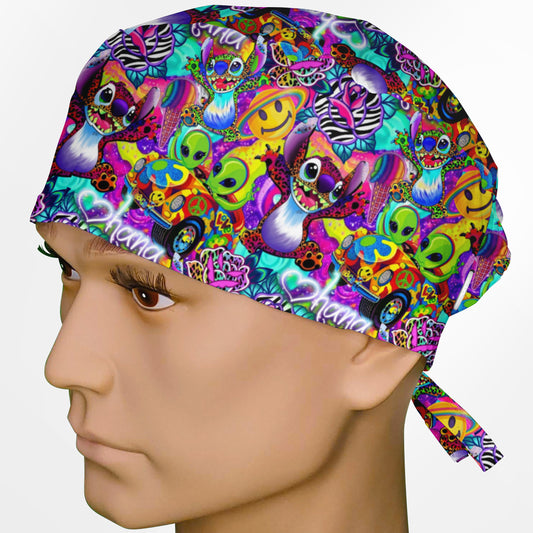 Aloha in Technicolor Surgeon Scrub Cap