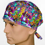 Aloha in Technicolor Surgeon Scrub Cap