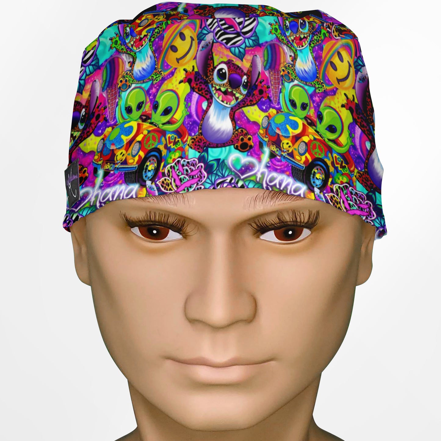 Aloha in Technicolor Surgeon Scrub Cap
