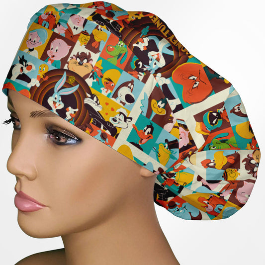 Wacky Pals Bouffant Scrub Cap