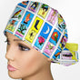 Loteria Ponytail Scrub Cap