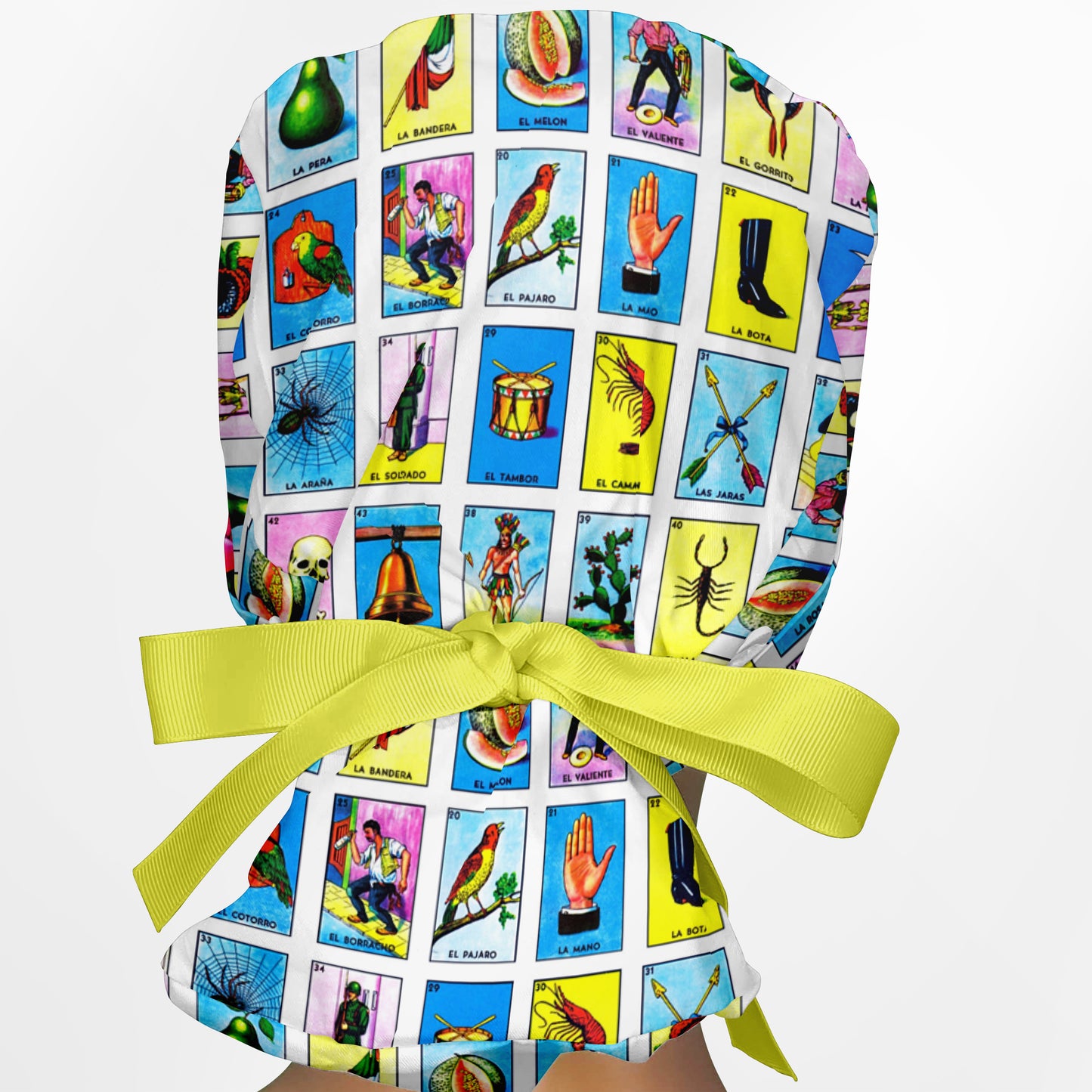 Loteria Ponytail Scrub Cap