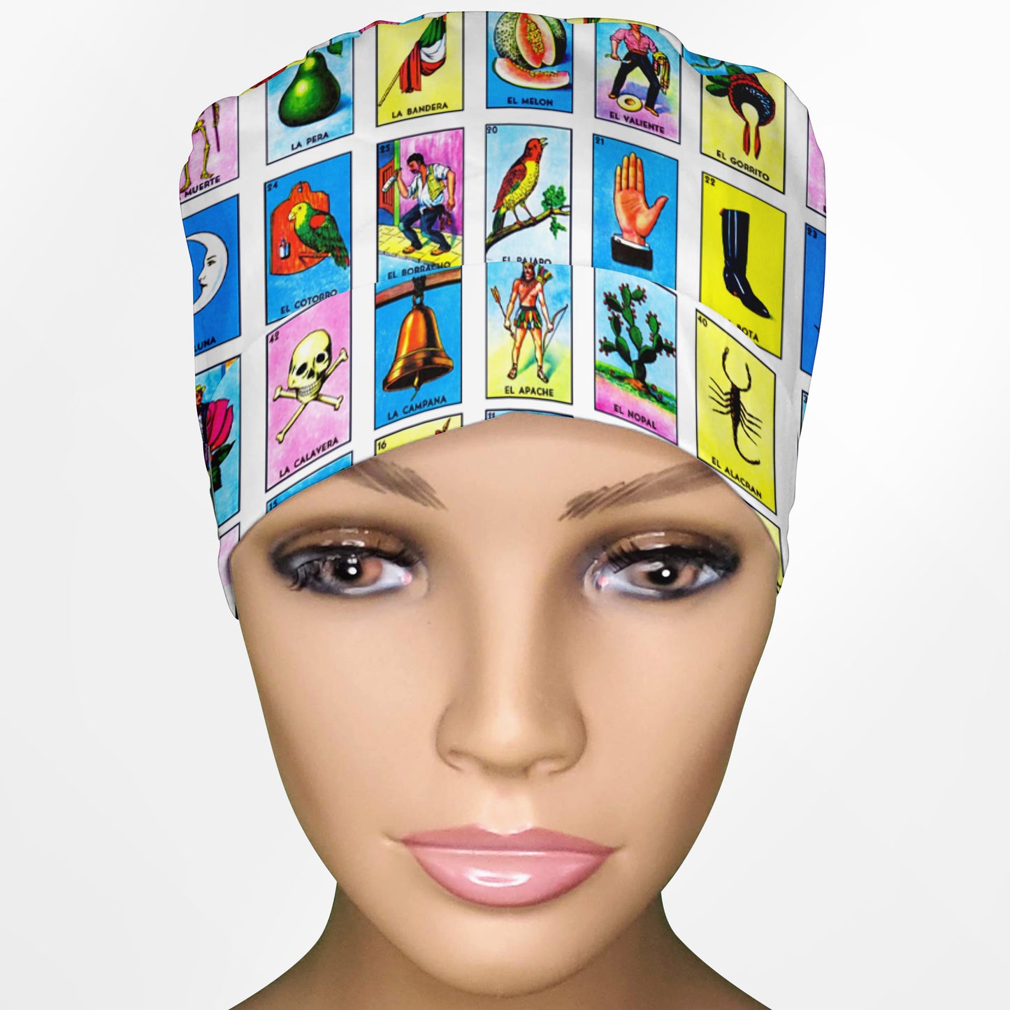 Loteria Ponytail Scrub Cap