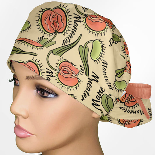 Maneater Ponytail Scrub Cap