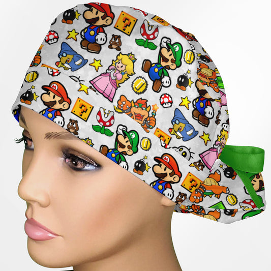 Plumber Power Ponytail Scrub Cap