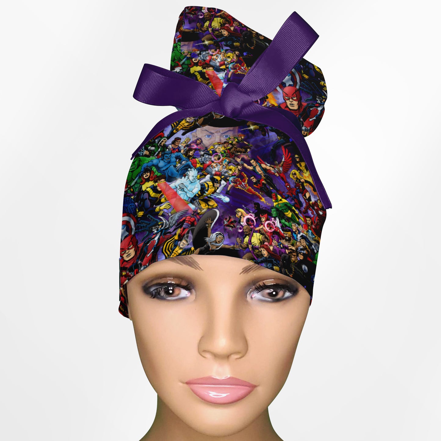 Fanfinity (old school) High Bun Ponytail Scrub Cap