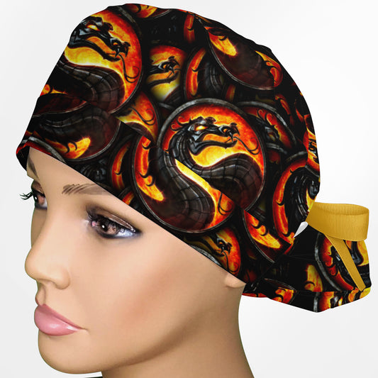 Finish Him Energy Ponytail Scrub Cap