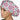 Hmong Motif Pink Bouffant Scrub Cap