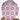 Hmong Motif Pink Bouffant Scrub Cap