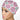Hmong Motif Pink Low-Tie Surgeon Scrub Cap