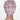 Hmong Motif Pink Low-Tie Surgeon Scrub Cap