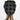Hmong Motif Black Low-Tie Surgeon Scrub Cap