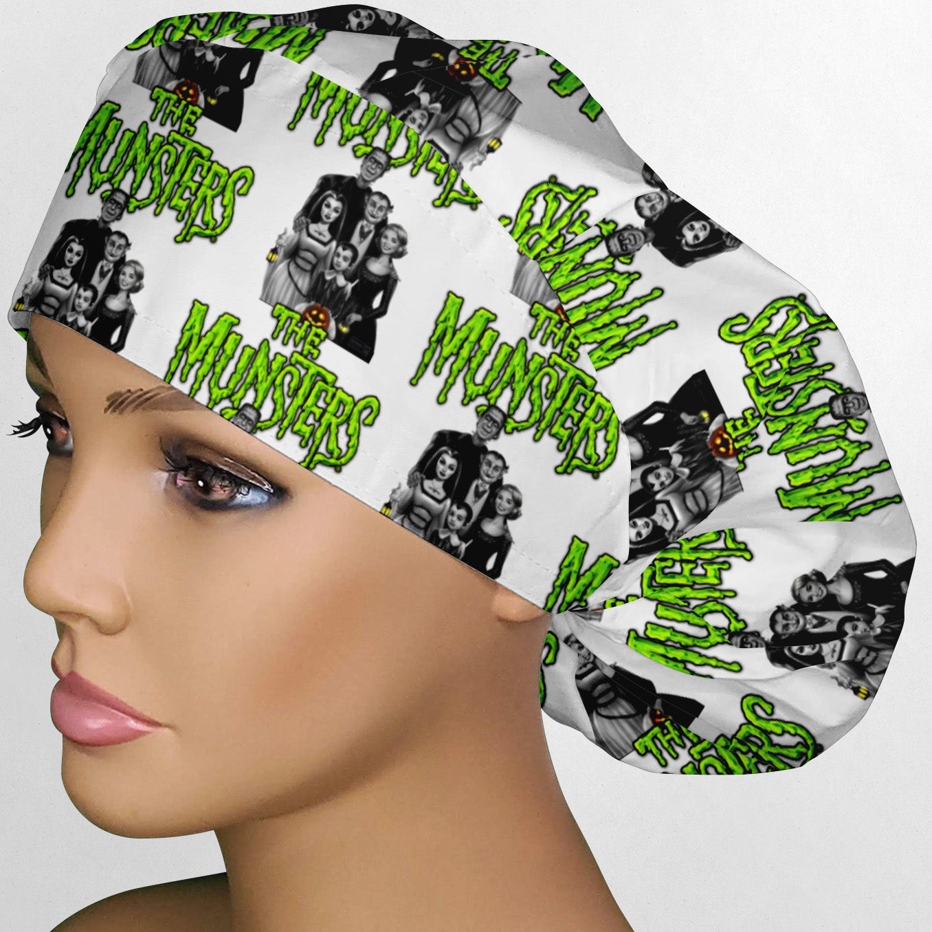 The Munsters Bouffant Scrub Cap
