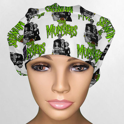 The Munsters Bouffant Scrub Cap