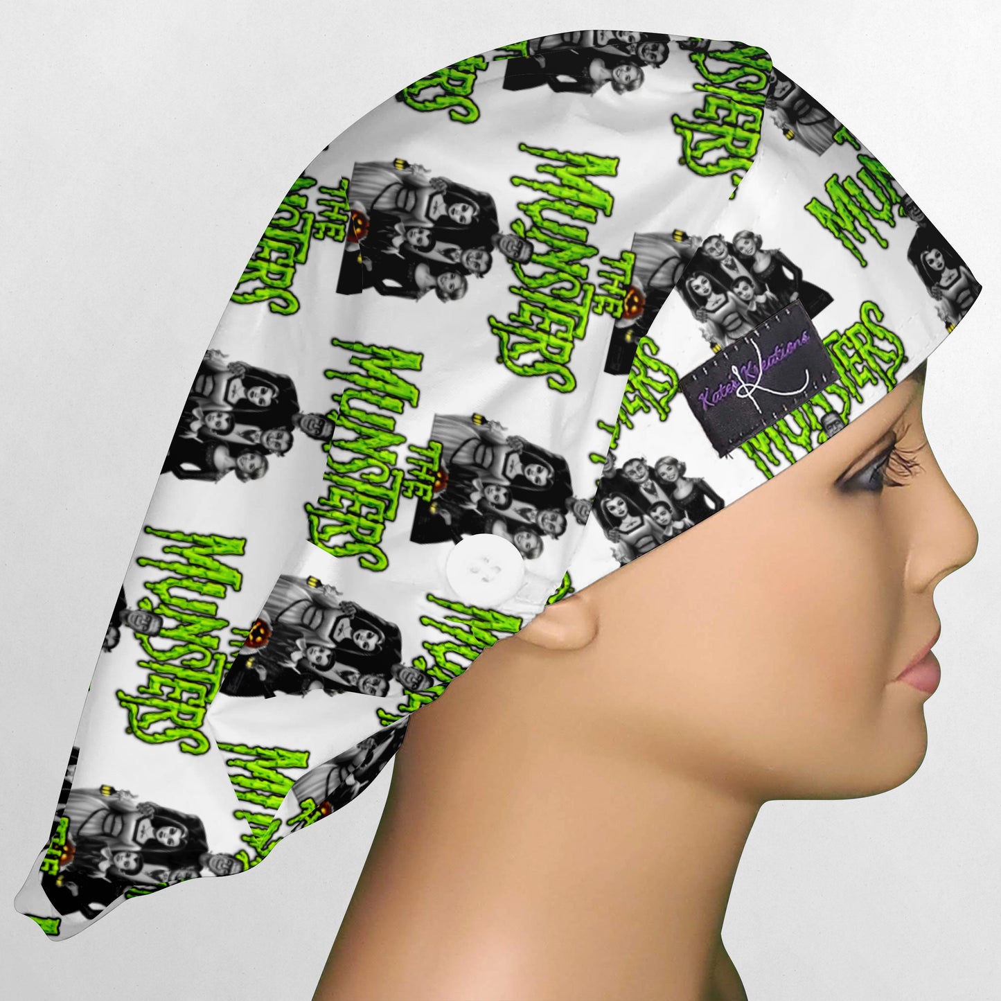 The Munsters Bouffant Scrub Cap