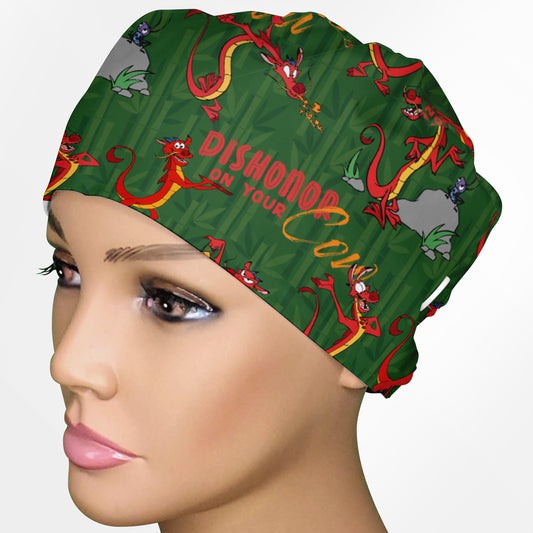 Dragon Duties And Drama Low-Tie Surgeon Scrub Cap