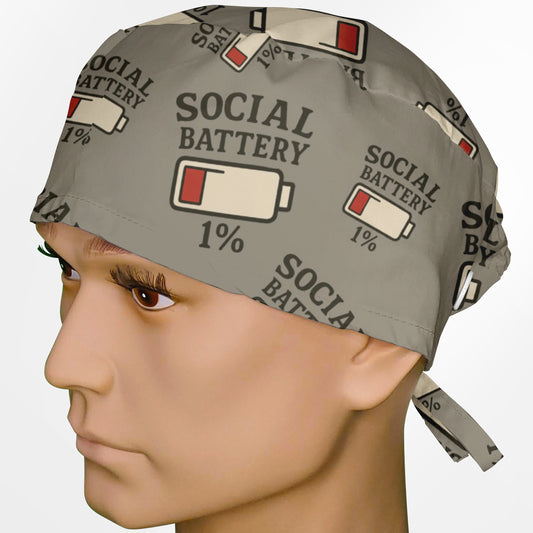 My Social Battery Surgeon Scrub Cap