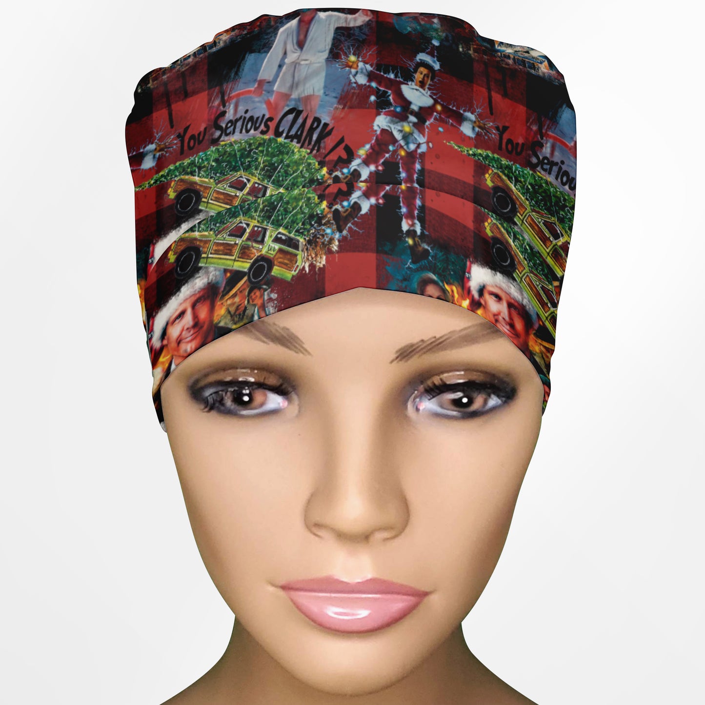 National Lampoon Christmas Ponytail Scrub Cap