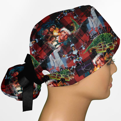 National Lampoon Christmas Ponytail Scrub Cap