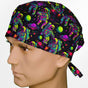 Neon Astronaut Surgeon Scrub Cap