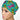 Neon Dino Low-Tie Surgeon Scrub Cap