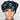 Neon Skulls Bouffant Scrub Cap
