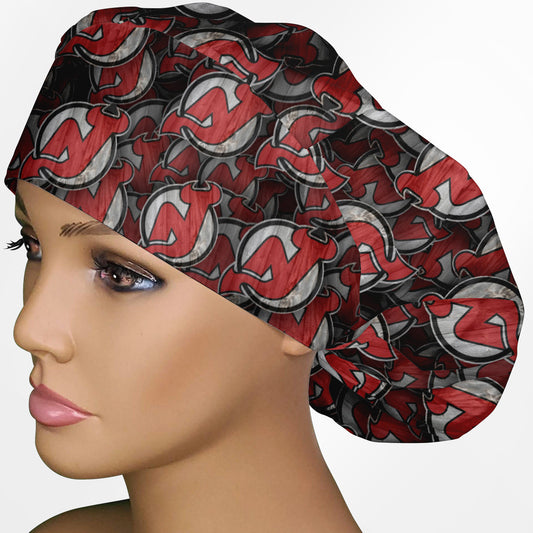 New Jersey Devils Bouffant Scrub Cap